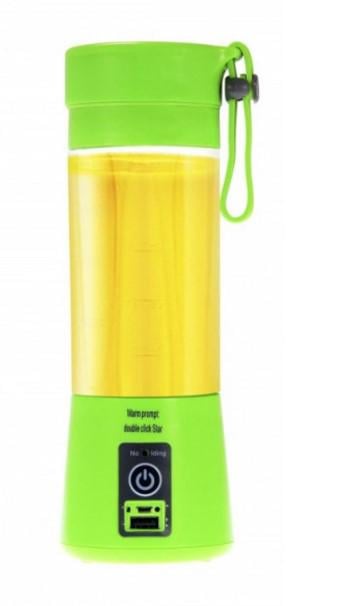 Блендер-фитнес Smart Juice Cup Fruits портативный USB-зарядка Зеленый