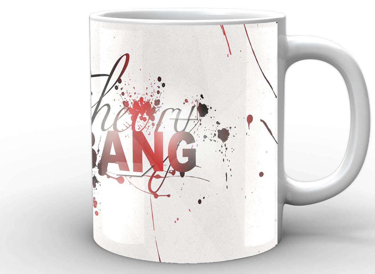 Чашка GeekLand The Big Bang Theory надпись Красно-черный