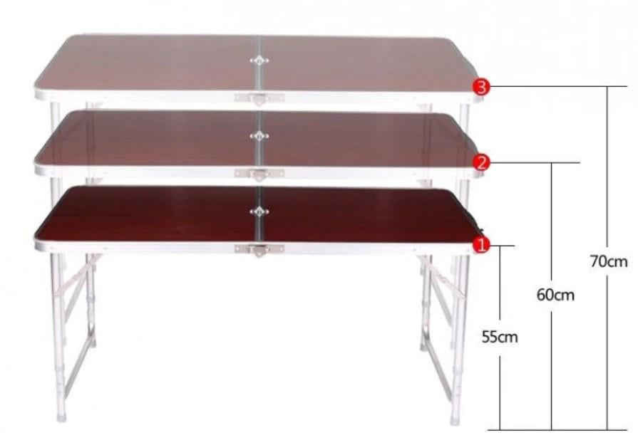 Стол-чемодан для пикника и 4 стула Folding Table (19279896) - фото 6