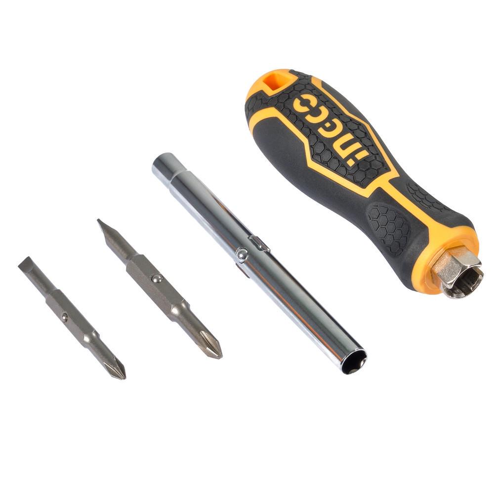 Отвертка комбинированная INGCO 6 бит (AKISD0608) - фото 3