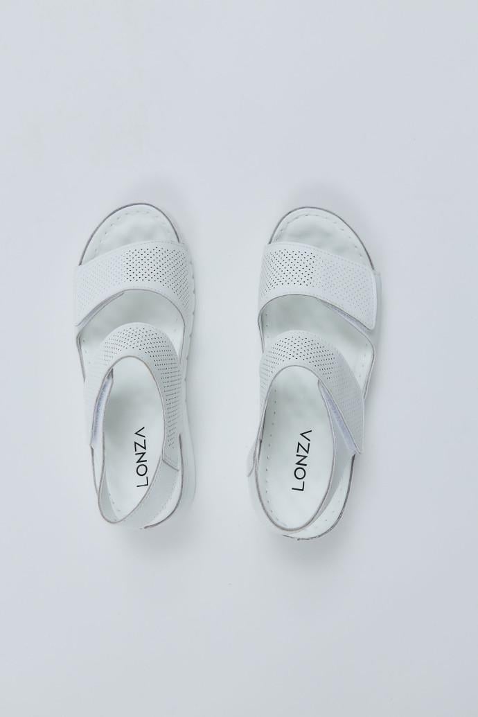 Босоножки женские LONZA кожаные р. 41 Белый (198395) - фото 3 Босоножки женские LONZA кожаные р. 41 Белый (198395) - фото 3