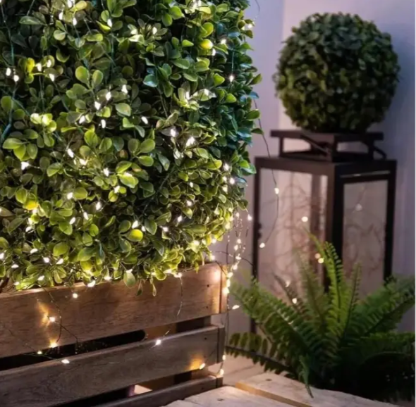 Гирлянда-нить светодиодная Роса с пультом 1000 LED 8 режимов IP44 USB зеленый провод 100 м Теплый белый (Rosa100m) - фото 6 Гирлянда-нить светодиодная Роса с пультом 1000 LED 8 режимов IP44 USB зеленый провод 100 м Теплый белый (Rosa100m) - фото 6