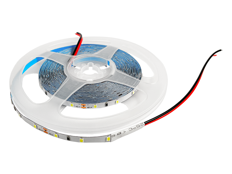 Светодиодная лента SMD2835 60 LED 12 В 4,8 Вт/м 22LM/LED IP20 6500K 1 м холодный белый (1307)
