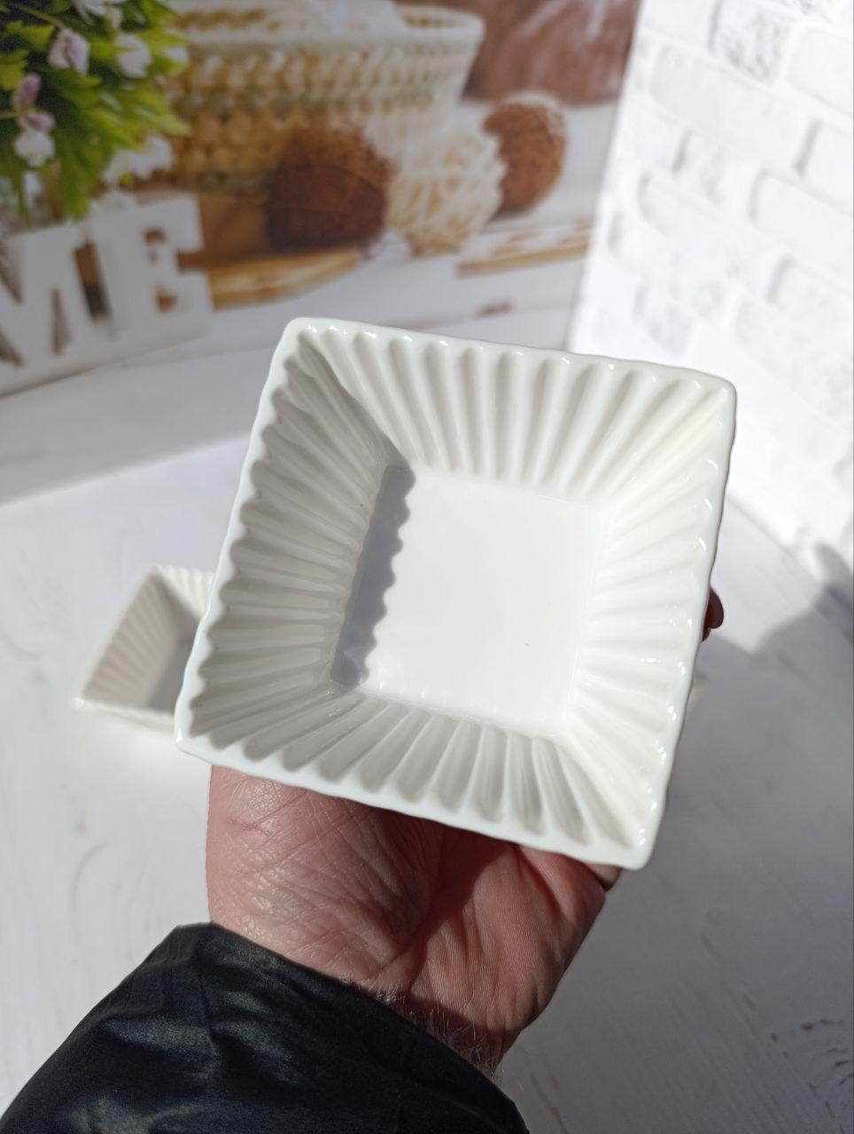 Набір соусниць Stenson порцеляна 4 шт. Білий (R90550) - фото 2 Набір соусниць Stenson порцеляна 4 шт. Білий (R90550) - фото 2