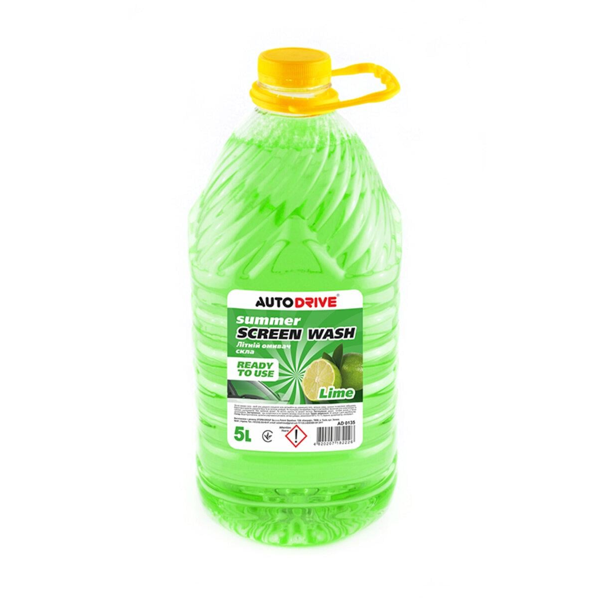 Омыватель стекла летний Autodrive Screen Wash Lime Pet 5 л (178)