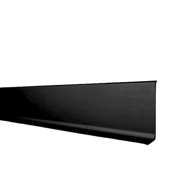 Плинтус алюминиевый накладной 100х12х2700 мм Черный