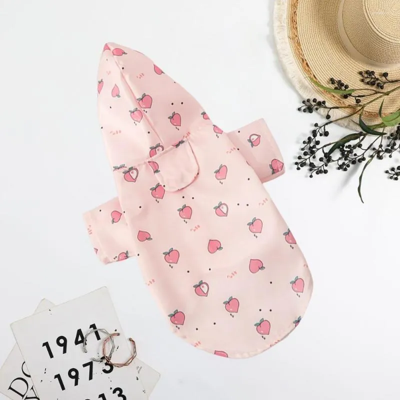 Дождевик для собак с капюшоном и принтом Яблоко S - фото 2 Дождевик для собак с капюшоном и принтом Яблоко S - фото 2