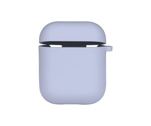 Чохол-футляр Silicone Case з мікрофіброю для Airpods 1/2 Lilac - фото 1