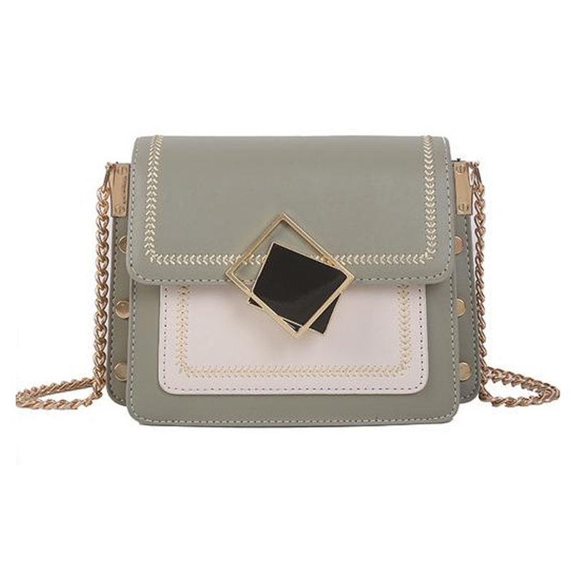 Женская сумка-клатч с цепочкой M00168-1 Хаки - фото 1