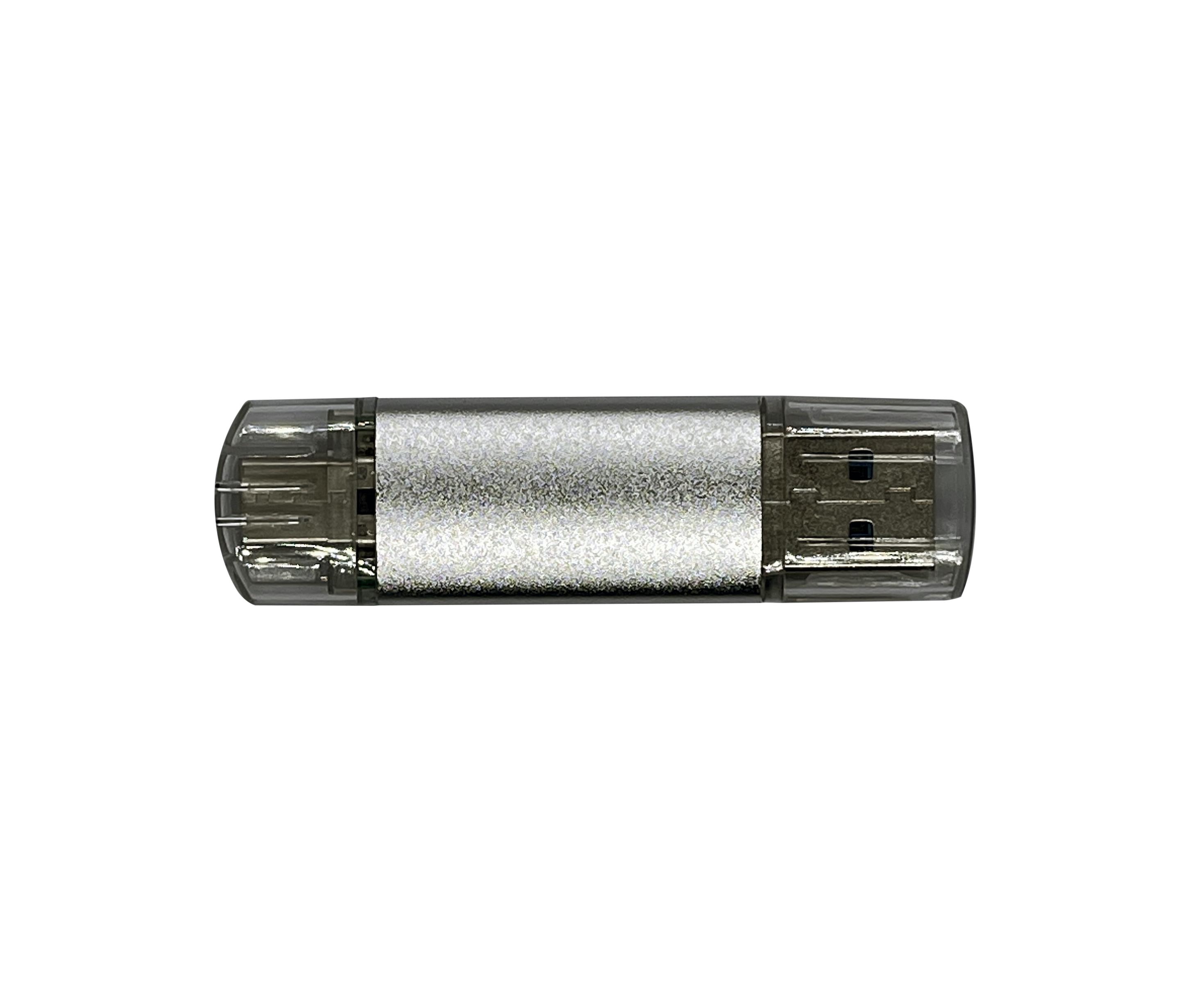 Флеш-пам'ять USB XON FlashDrive DuoConnect 128 Гб Сірий (FX3DX128MS 7607) - фото 3