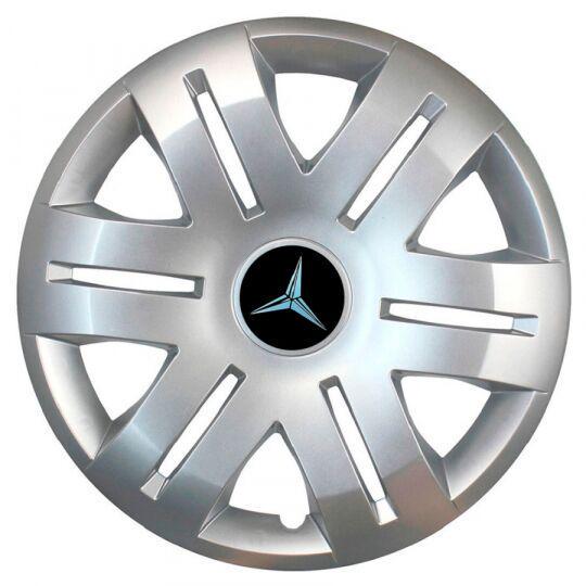 Автомобильные колпаки SKS 406 R16 с логотипом Mercedes 4 шт. Серебристый