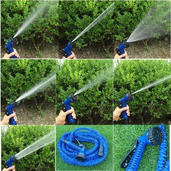 Шланг поливочный MAGIC HOSE 250ft растягивается с распылителем 75 м Синий (29-14-14753) - фото 6