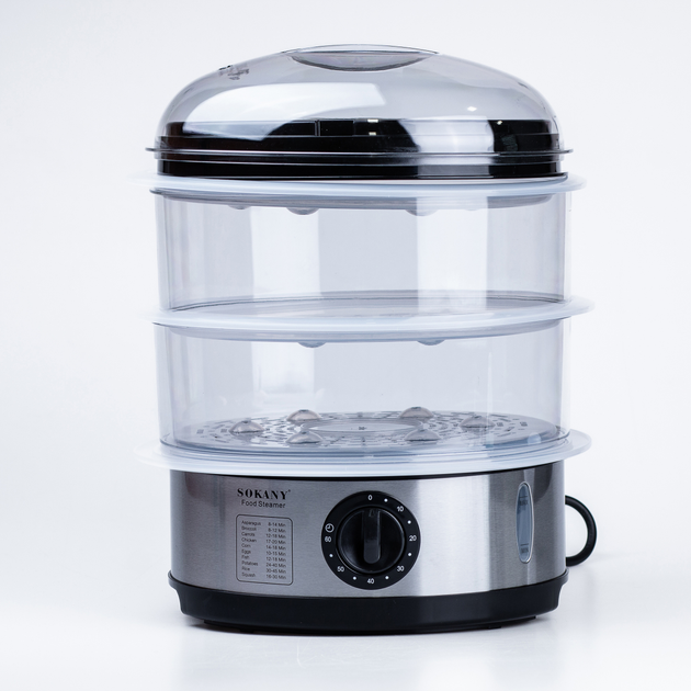 Пароварка многофункциональная Sokany SK-07018 электрическая 11 л (70687) Пароварка многофункциональная Sokany SK-07018 электрическая 11 л (70687)