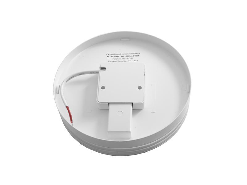 Светильник светодиодный накладной AVT #491 круглый 24 Вт IP44 Silver (25232253) - фото 2 Светильник светодиодный накладной AVT #491 круглый 24 Вт IP44 Silver (25232253) - фото 2