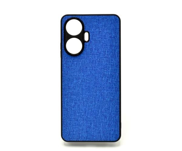 Чехол накладка New Textile leather саse для Realme C55 Синий