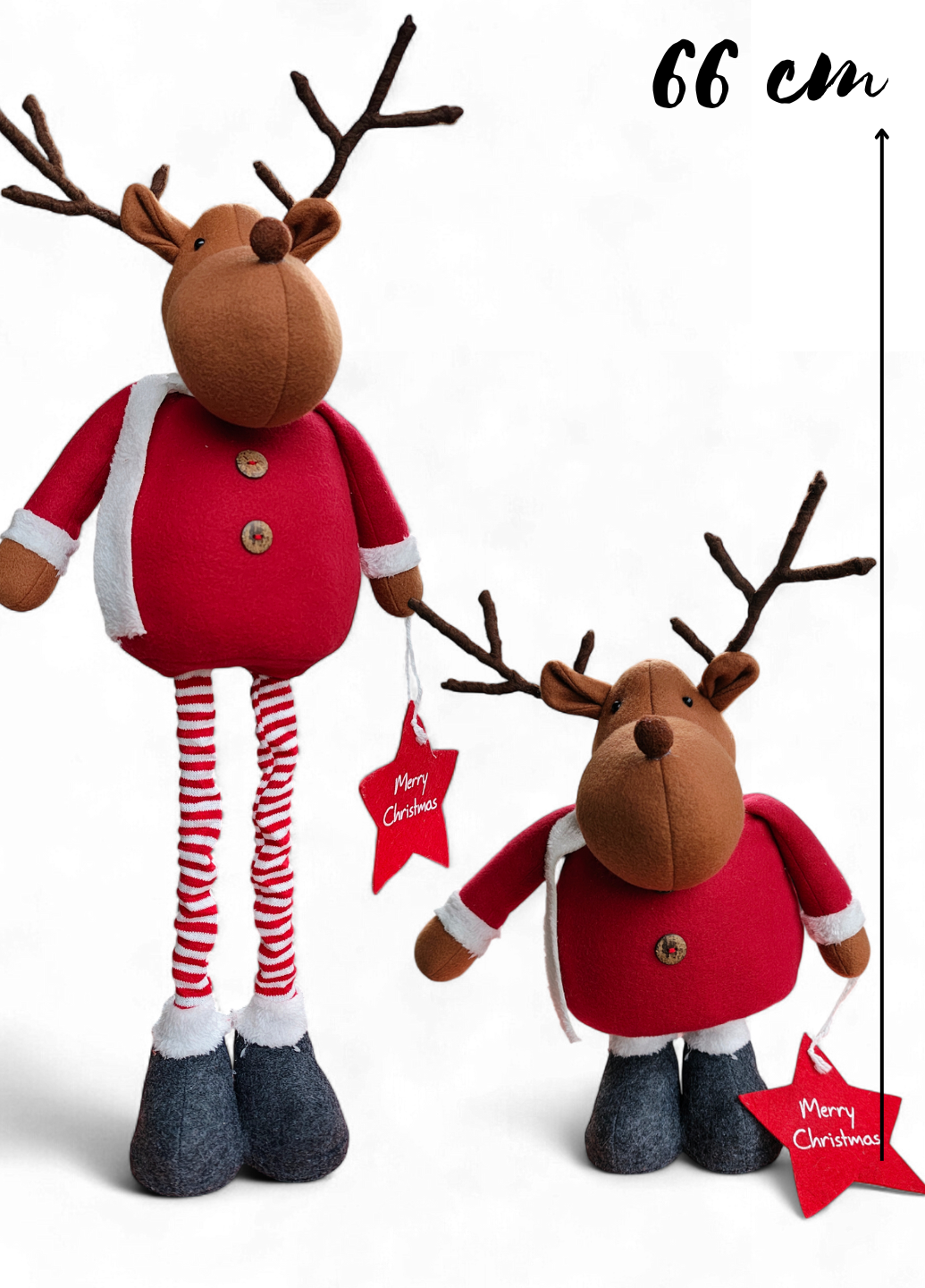 Мягкая игрушка Livarno Home Plush Soft Рождественский олень с телесопичными ногами 66 см Красный (7996) - фото 7 Мягкая игрушка Livarno Home Plush Soft Рождественский олень с телесопичными ногами 66 см Красный (7996) - фото 7