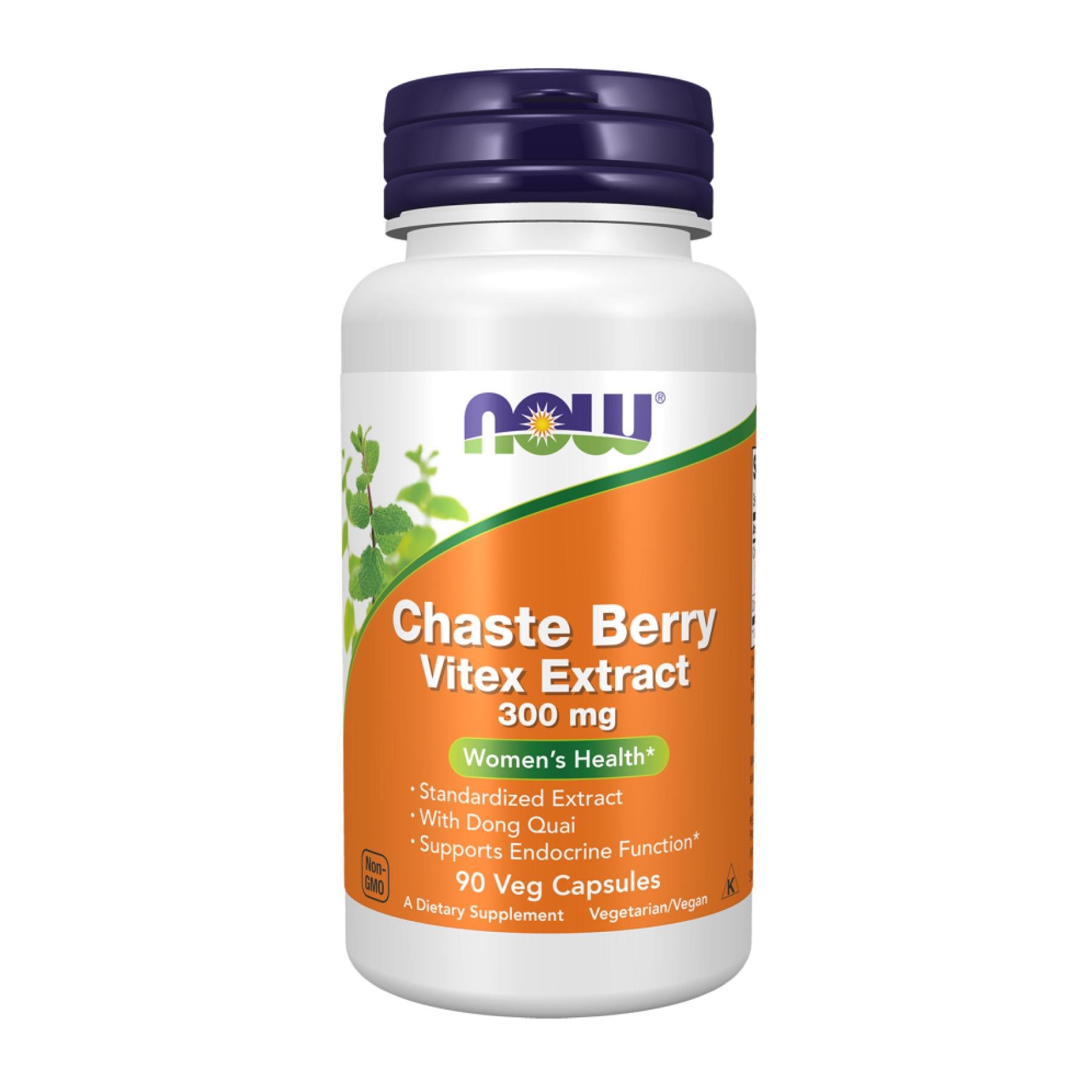 Екстракт священного вітексу Now Foods Chaste Berry Vitex Extract 300 мг 90 кап.