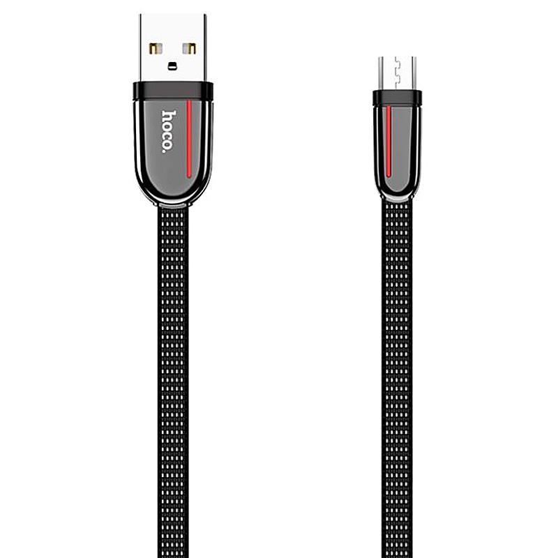 Кабель дата Hoco U74 Grand USB MicroUSB 1,2 м Black (00000035020_1)