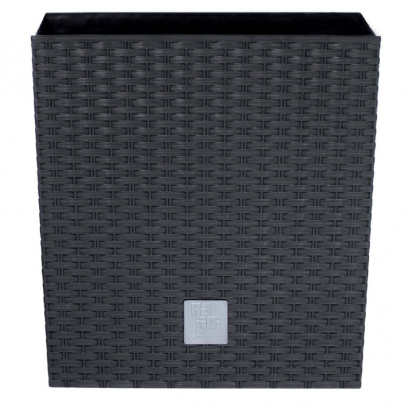 Горшок для цветов Prosperplast Rato со вставкой 2в1 Н-40,8 см Антрацит (70896-433)