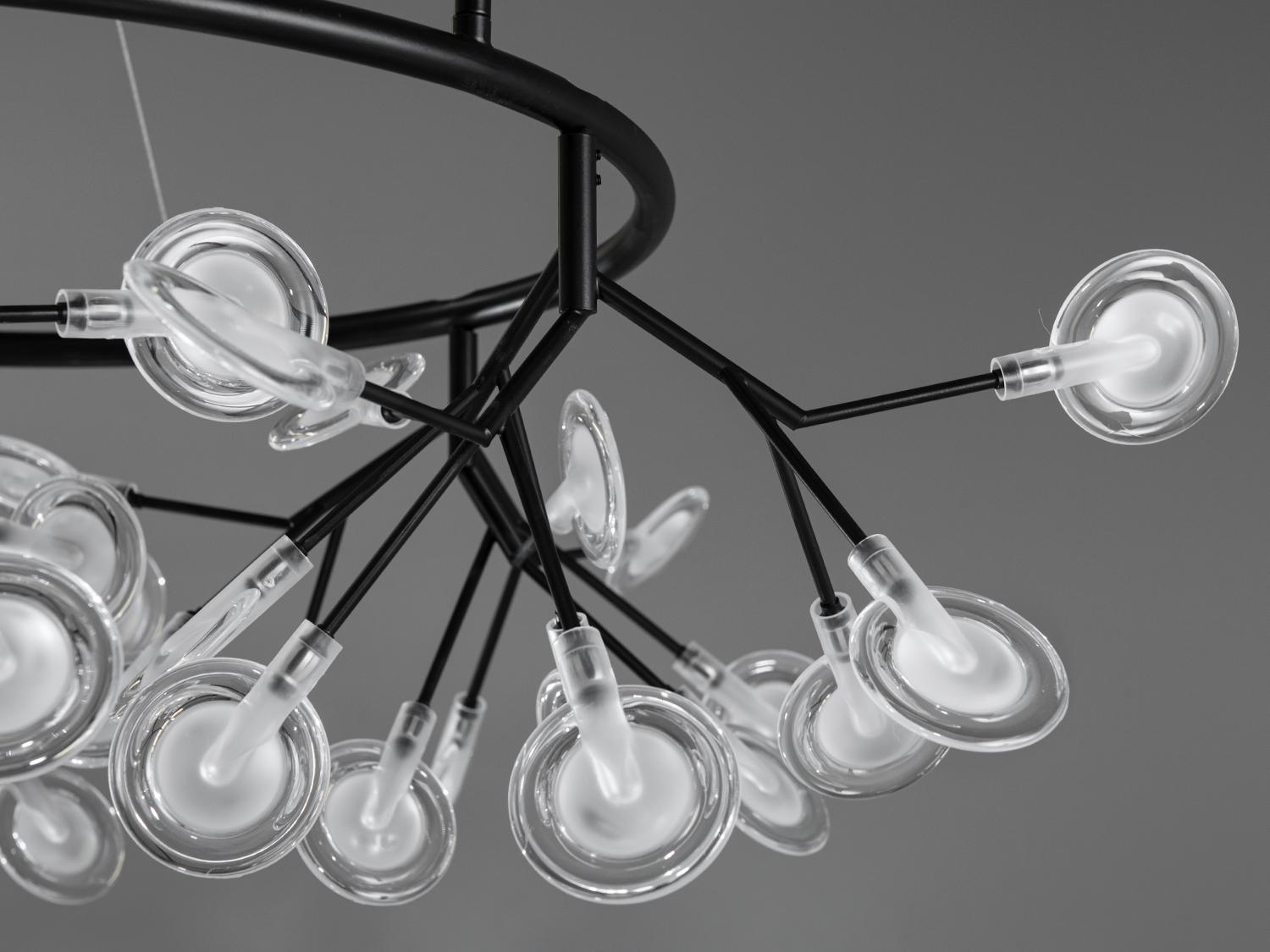 Люстра підвісна Світлячок 45 ламп Чорний (Y887-45C BK) - фото 3
