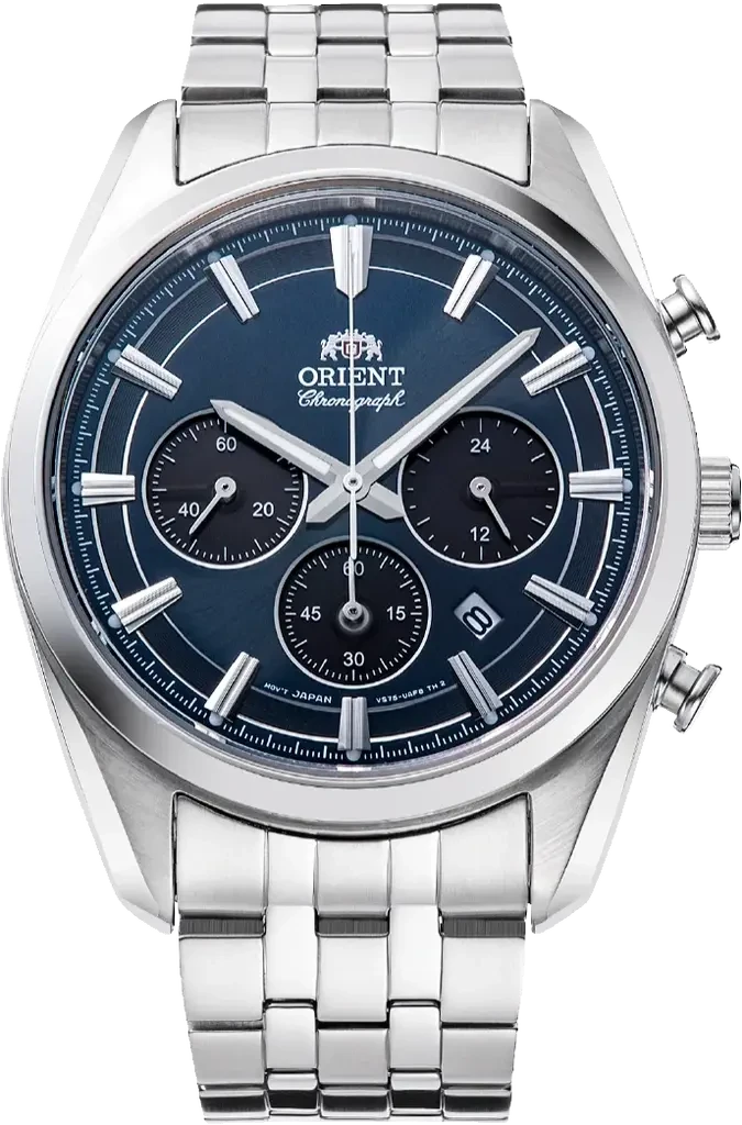 Мужские наручные часы Orient Stretto Chronograph RA-TX0303L10B со стальным корпусом/сапфировым стеклом WR 50 м Синий (3124584478) Мужские наручные часы Orient Stretto Chronograph RA-TX0303L10B со стальным корпусом/сапфировым стеклом WR 50 м Синий (3124584478)