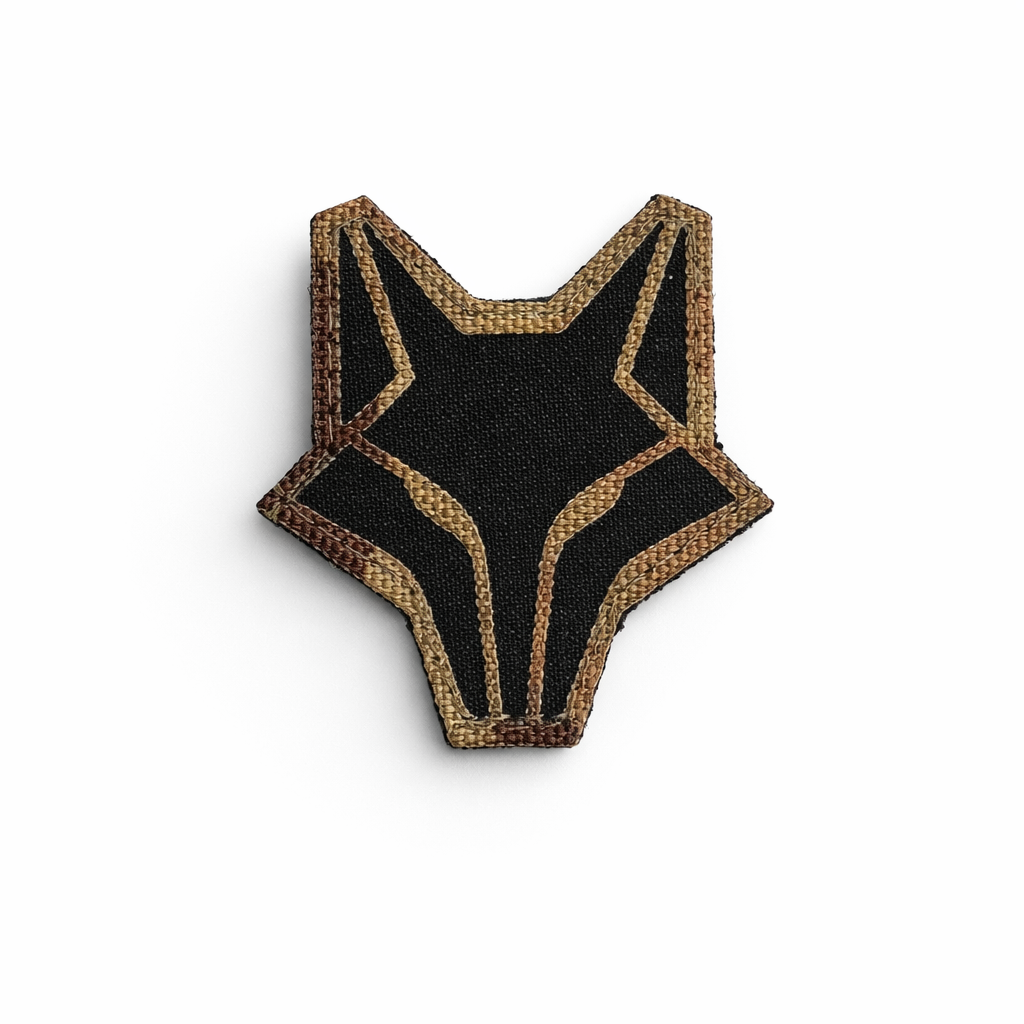 Шеврон на липучці Laser Cut Вовк Wolf 6х5,5 см Мультикам/Чорний Шеврон на липучці Laser Cut Вовк Wolf 6х5,5 см Мультикам/Чорний