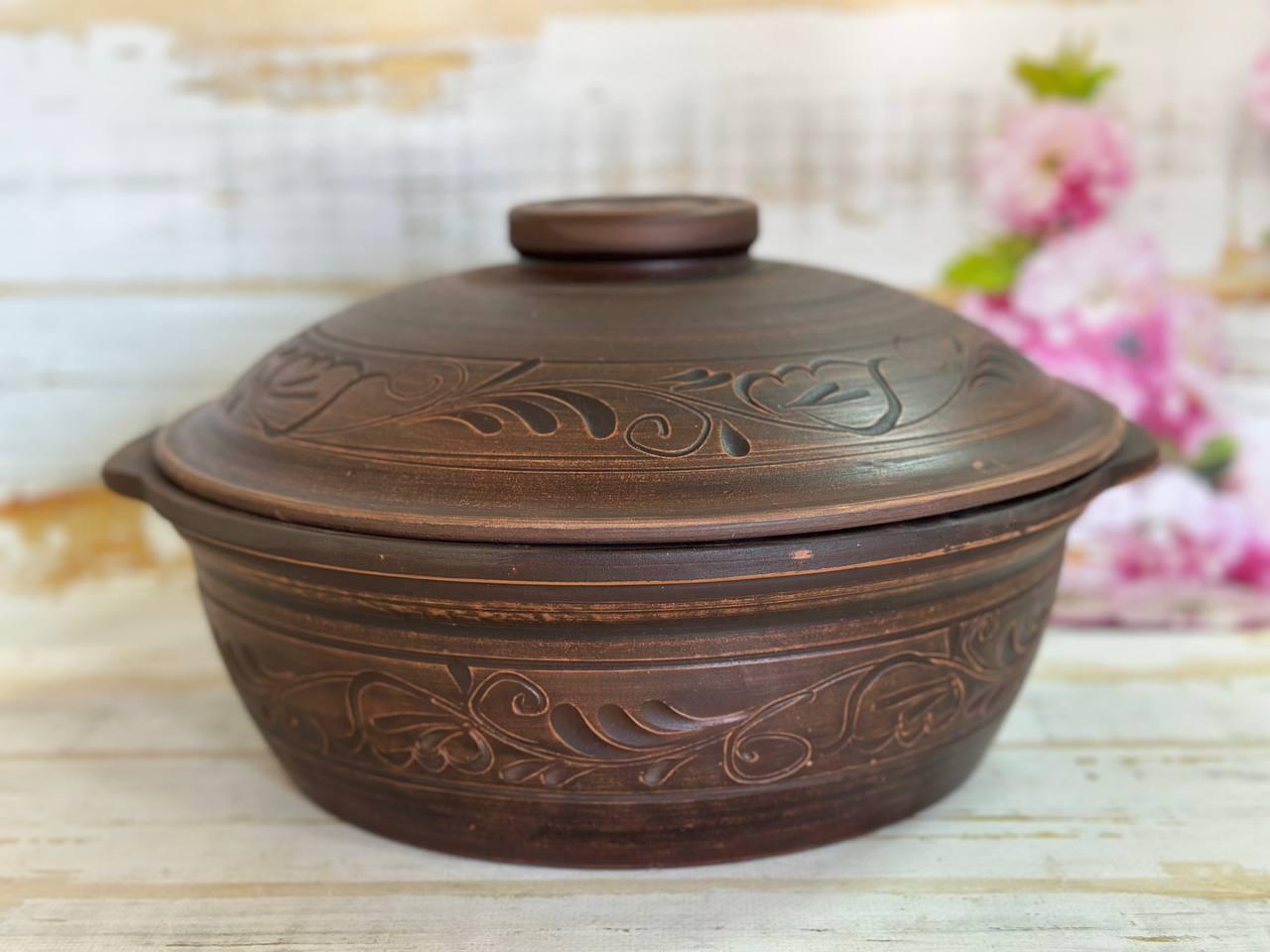 Сковорода глиняна товстостінна 3 л (2659614690)