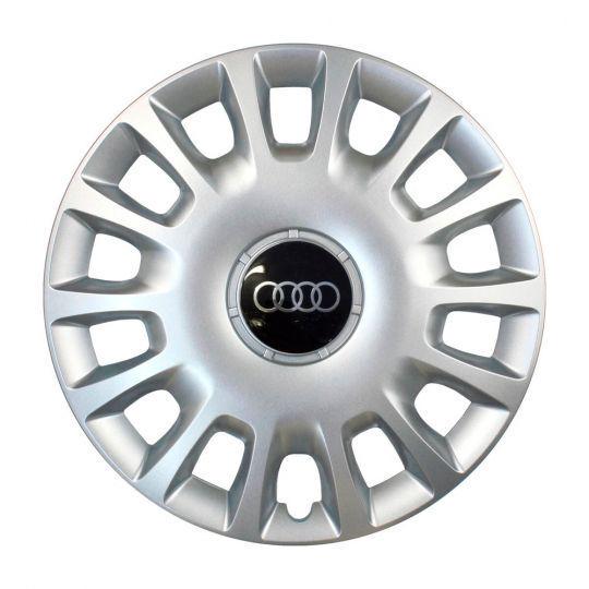 Автомобильные колпаки SKS 307 R15 с логотипом Audi 4 шт. Серебристый