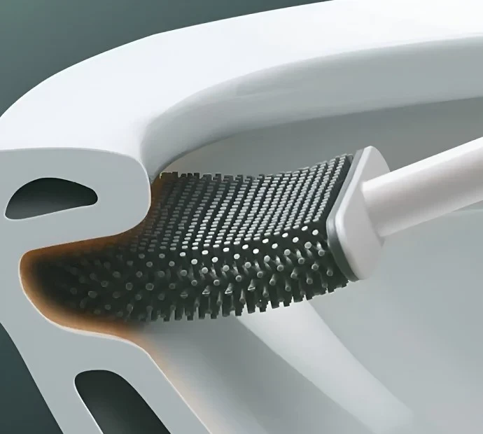 Йоржик для унітаза ECOCO настінний силіконовий Сірий (25763786) - фото 3