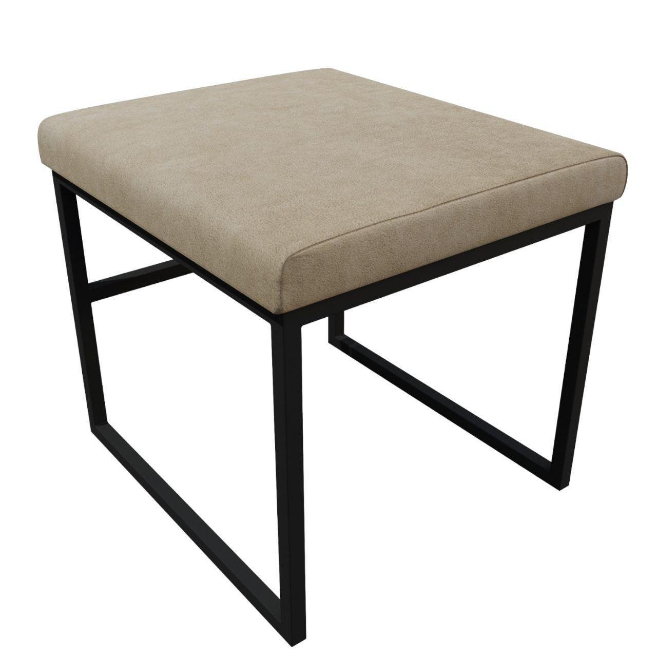 Стілець м'який Grid Loft 450х500х450 мм велюр СС-02 Чорний (1991357311/395)