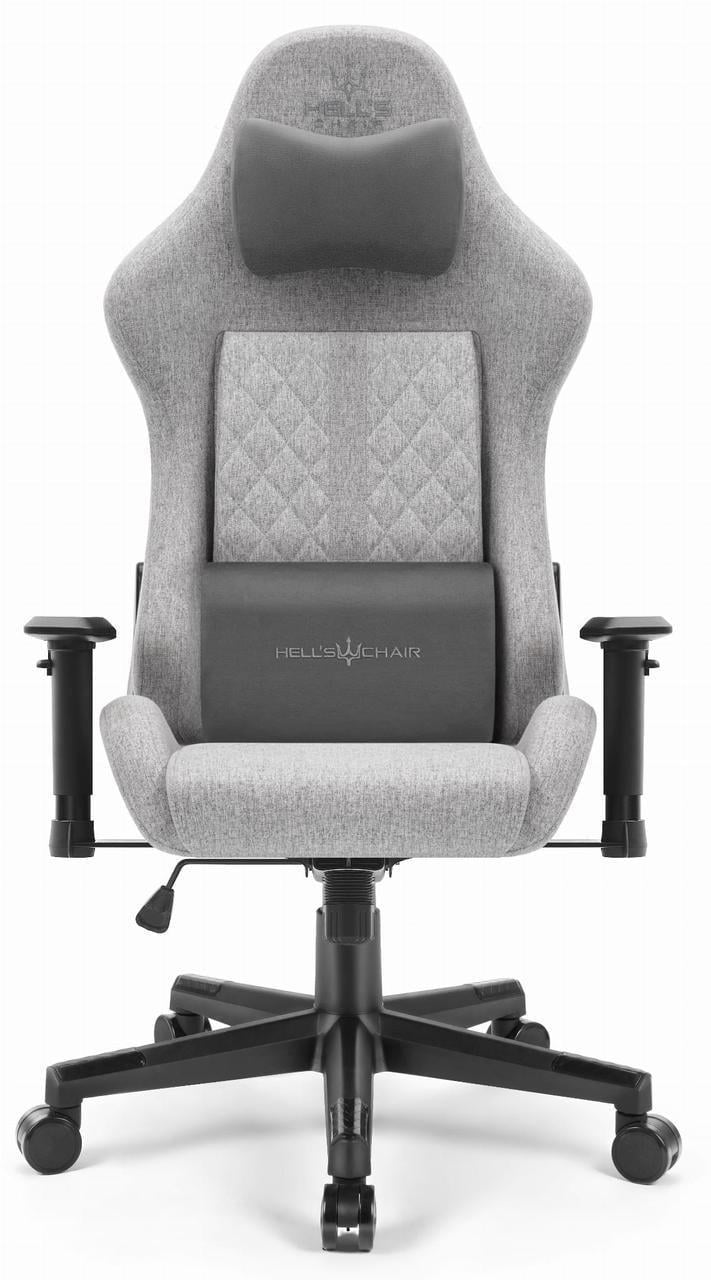 Компьютерное кресло Hell's HC-1006 ткань Grey/Black (5905496912224)