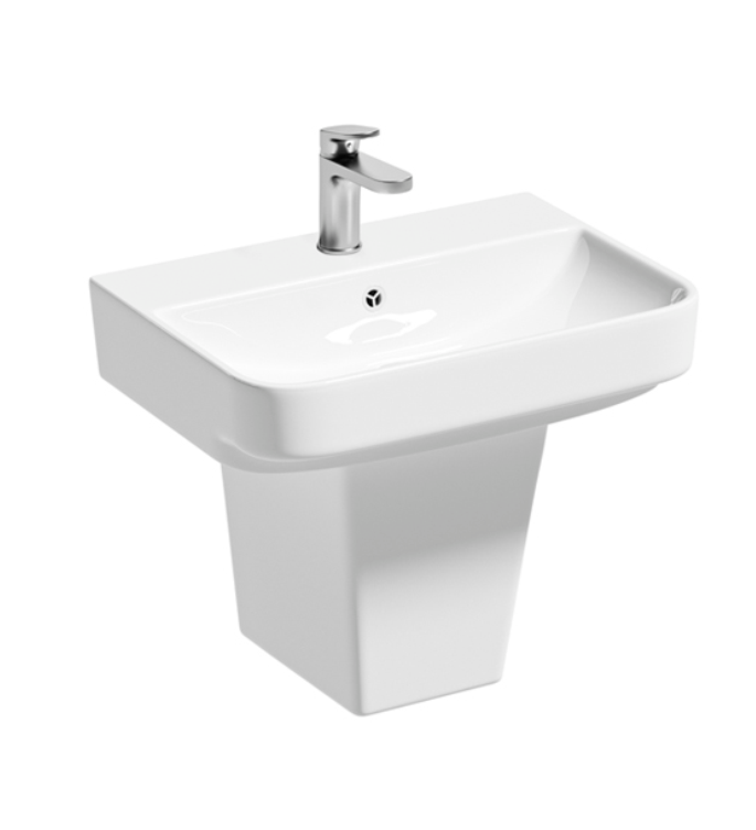 Умывальник керамический подвесной SY 16 54x41x44 см (А0058461)