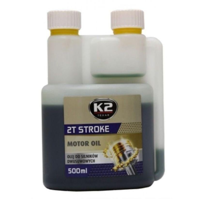 Масло для двухтактных двигателей K2 2T Stroke полусинтетика 500 мл Зеленый (O528GREENML500E)