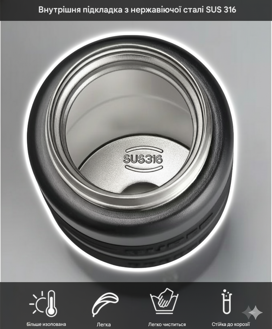 Термос бутылка из нержавеющей стали KANGZYUAN с двойной стенкой вакуумный 800 мл Черный (2466153598) - фото 7 Термос бутылка из нержавеющей стали KANGZYUAN с двойной стенкой вакуумный 800 мл Черный (2466153598) - фото 7