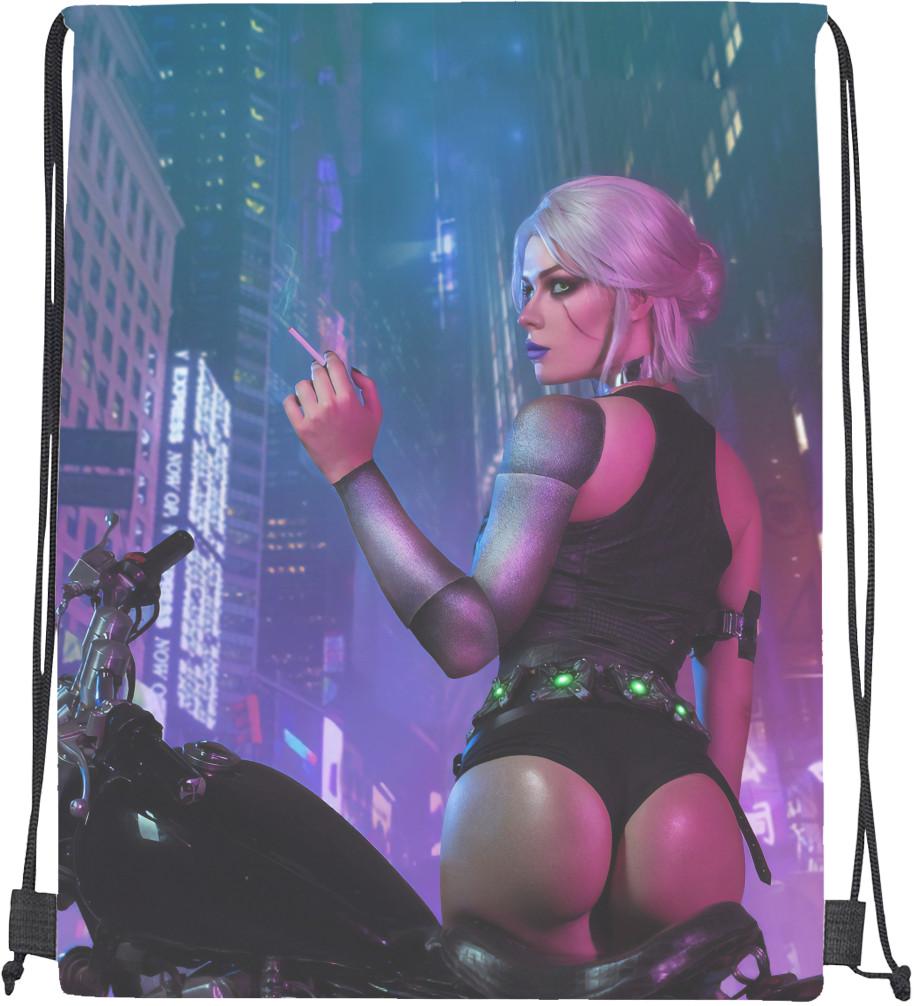 Мішок спортивний Cyberpunk Girl Portrait 2 (20299143)