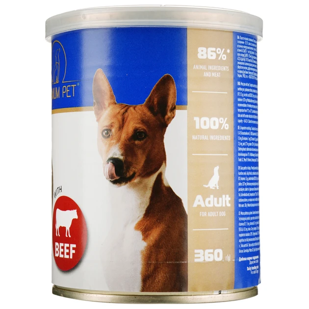 Влажный корм для собак Premium Pet паштет с говядиной 360 г (2641234756) - фото 2 Влажный корм для собак Premium Pet паштет с говядиной 360 г (2641234756) - фото 2
