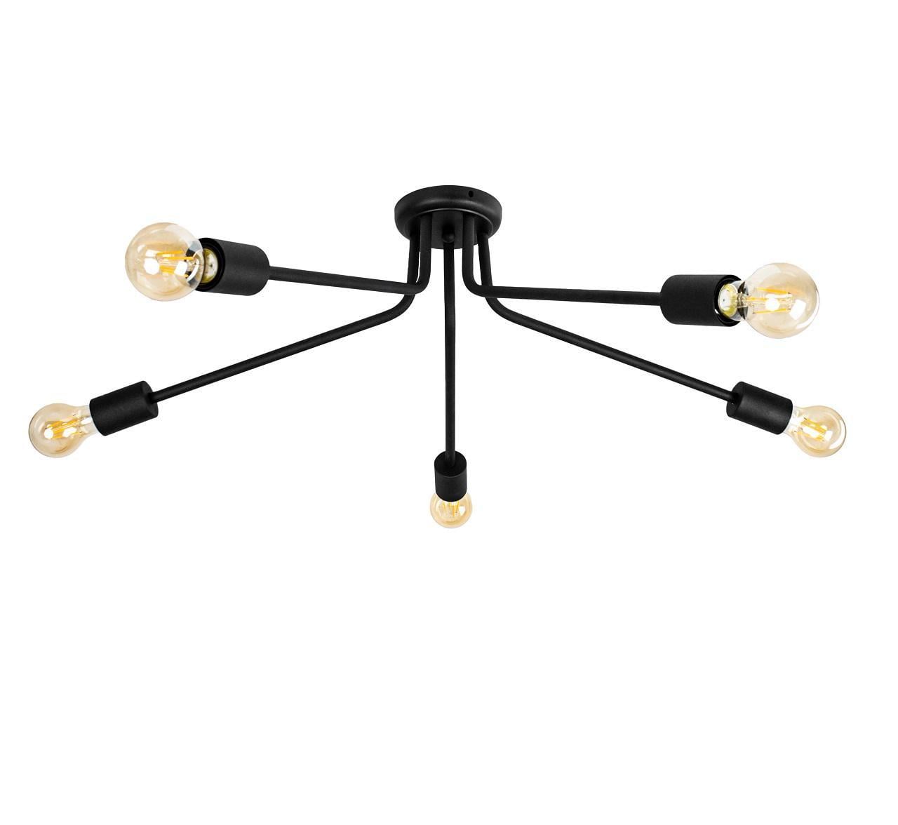 Светильник потолочный Attic L-5 C400 5хЕ27 Black (1851211)