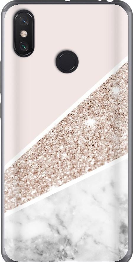 Чехол на Xiaomi Mi Max 3 Пастельный мрамор (4342u-1534-42517)