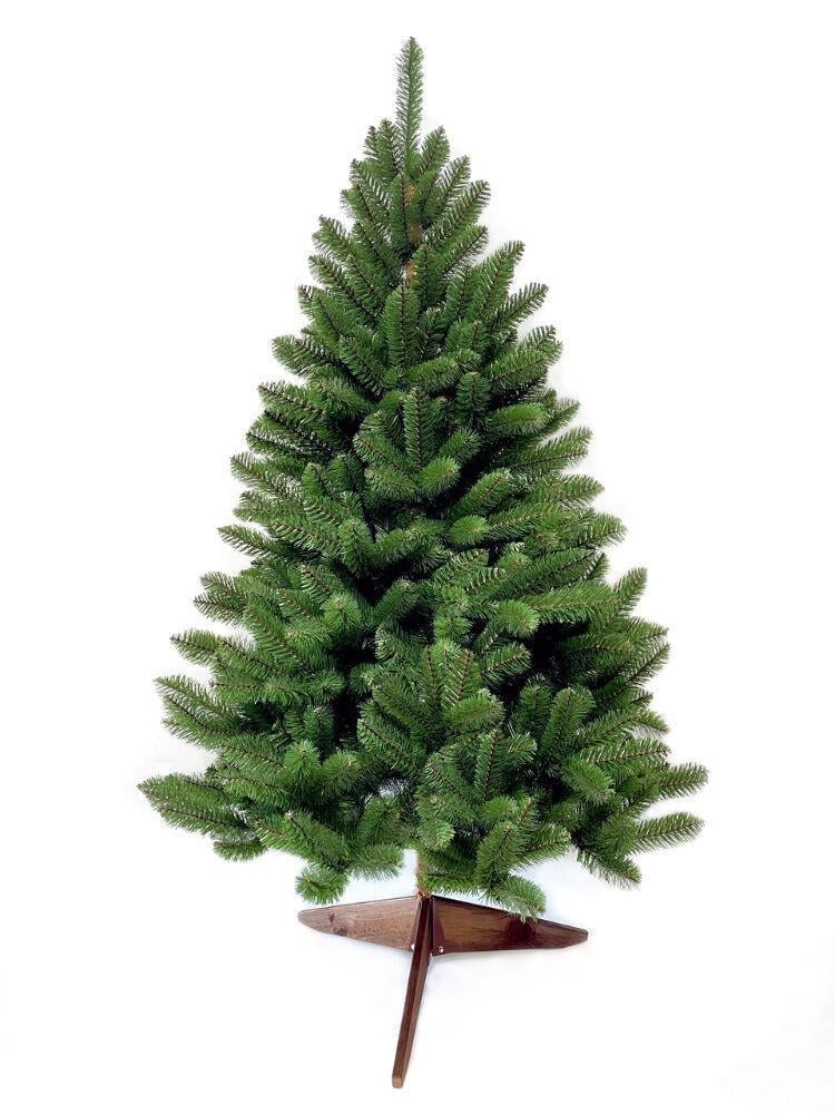 Штучна ялинка HVOYA на дерев’яній підставці 180 см Зелений (300/1/180/G)