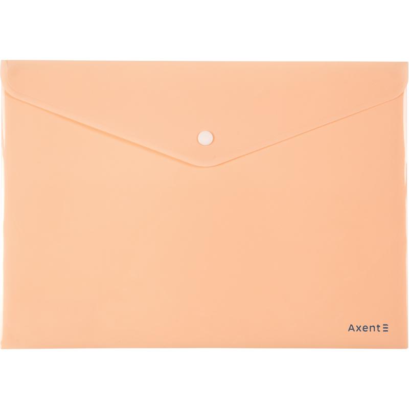 Папка Axent Pastelini на кнопке А4 полипропилен Персиковый (1412-42-A)