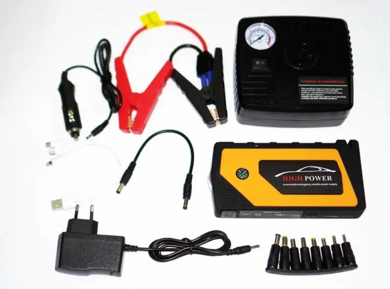 Устройство пусковое с компрессором для авто Jump Starter 8399 9980 mAh 600 А Balck/Orange (608134) - фото 8 Устройство пусковое с компрессором для авто Jump Starter 8399 9980 mAh 600 А Balck/Orange (608134) - фото 8