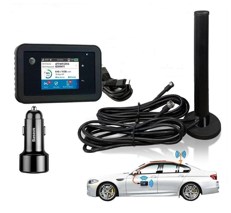 Автомобильный комплект 4G интернета с роутером NETGEAR AirCard 815s и антенна GERC 4000. 2x10 dBi MIMO (2331340578)