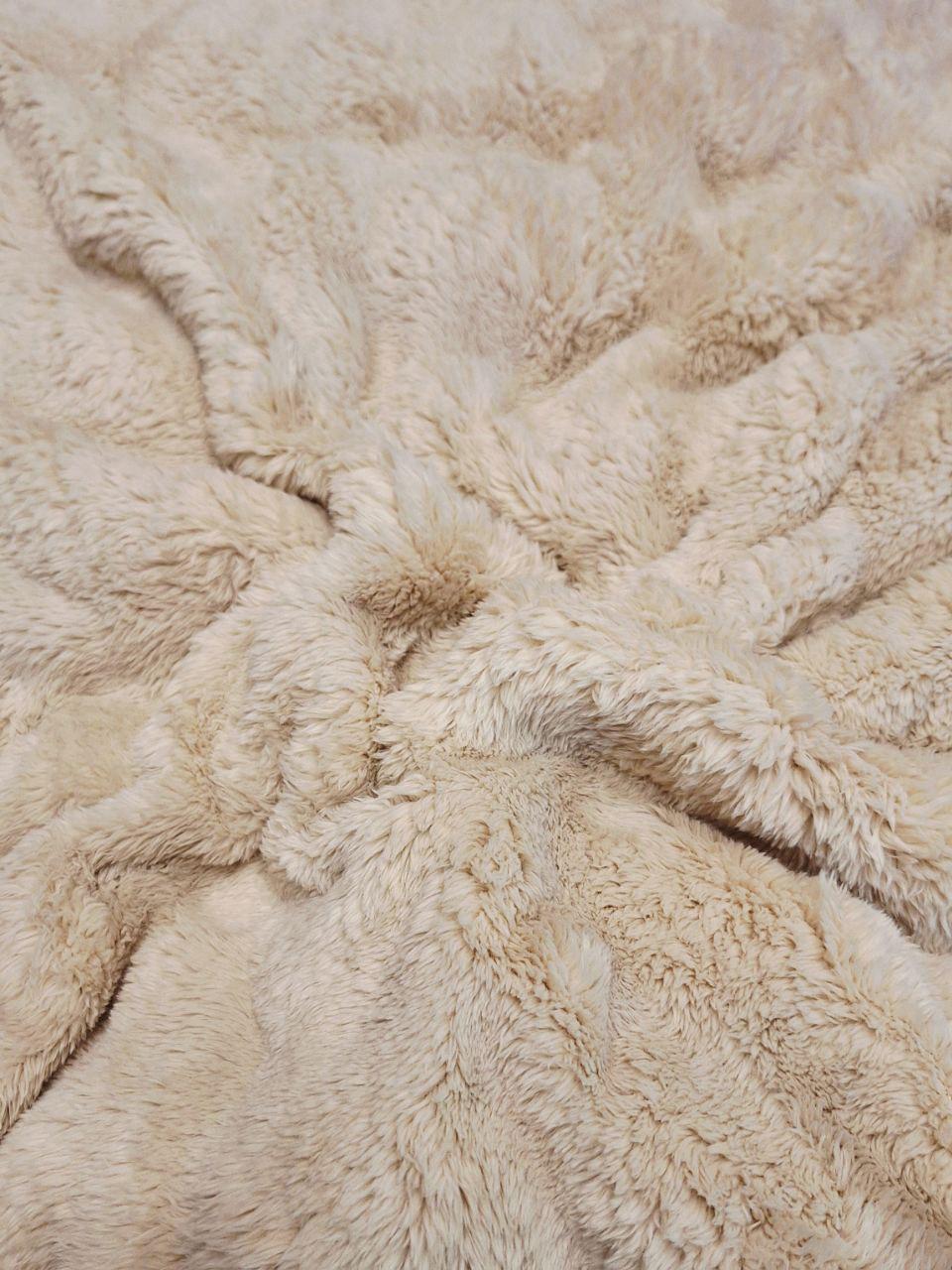 Плед-покрывало флисовый Colorful Home Шторм 200х220 см Бежевый (1240) - фото 5