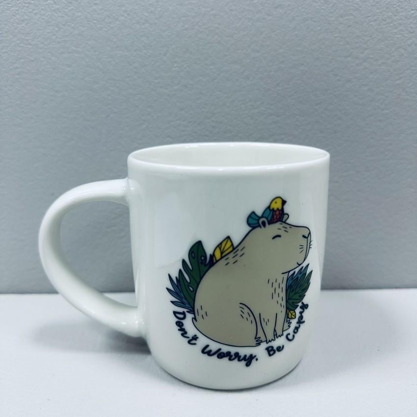 Чашка керамическая Kvarta 1851 Капибара подарочная коробка бочка 360 мл Чашка керамическая Kvarta 1851 Капибара подарочная коробка бочка 360 мл