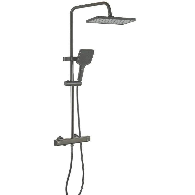 Душевая система с смесителем из алюминия Champion PBC-009-J Graphite 3 режима (CH6548)