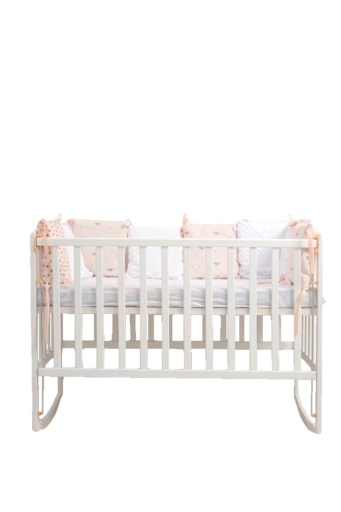 Детская кроватка Goydalka Ameli опускная боковина Белый - фото 4