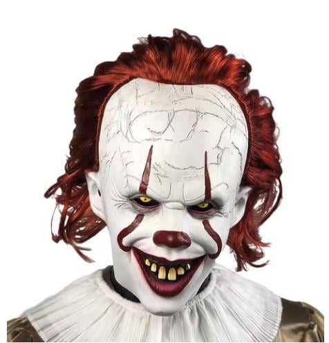 Маска Хелловін Джокера Пеннівайза - фото 2 Маска Хелловін Джокера Пеннівайза - фото 2