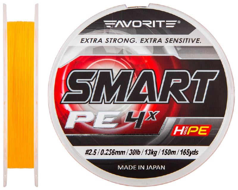 Шнур Favorite Smart PE 4x 150 м 0,256 мм 13 кг (1013-1693.10.21)