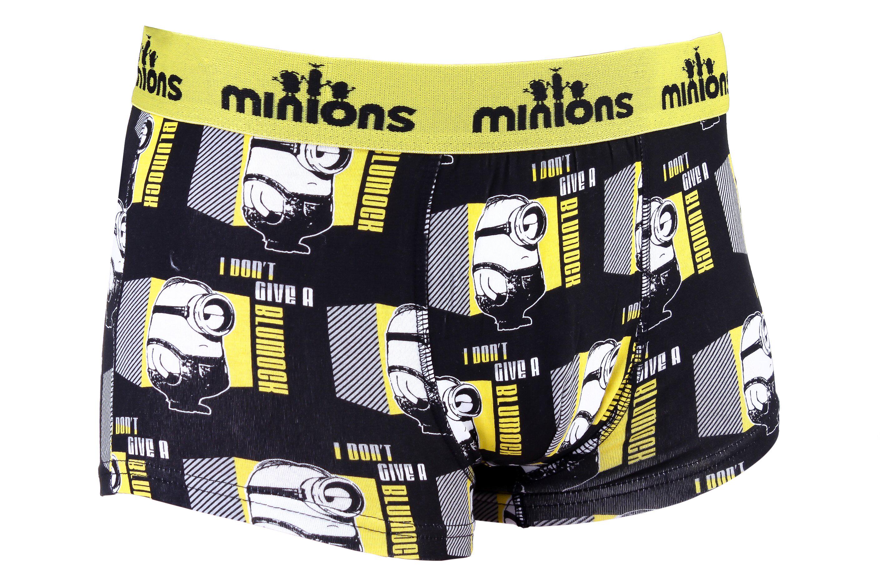 Труси-боксери Minions Minion I Don'T Give Cube XL 1 шт. Чорний/Жовтий (30890353-1) XL)