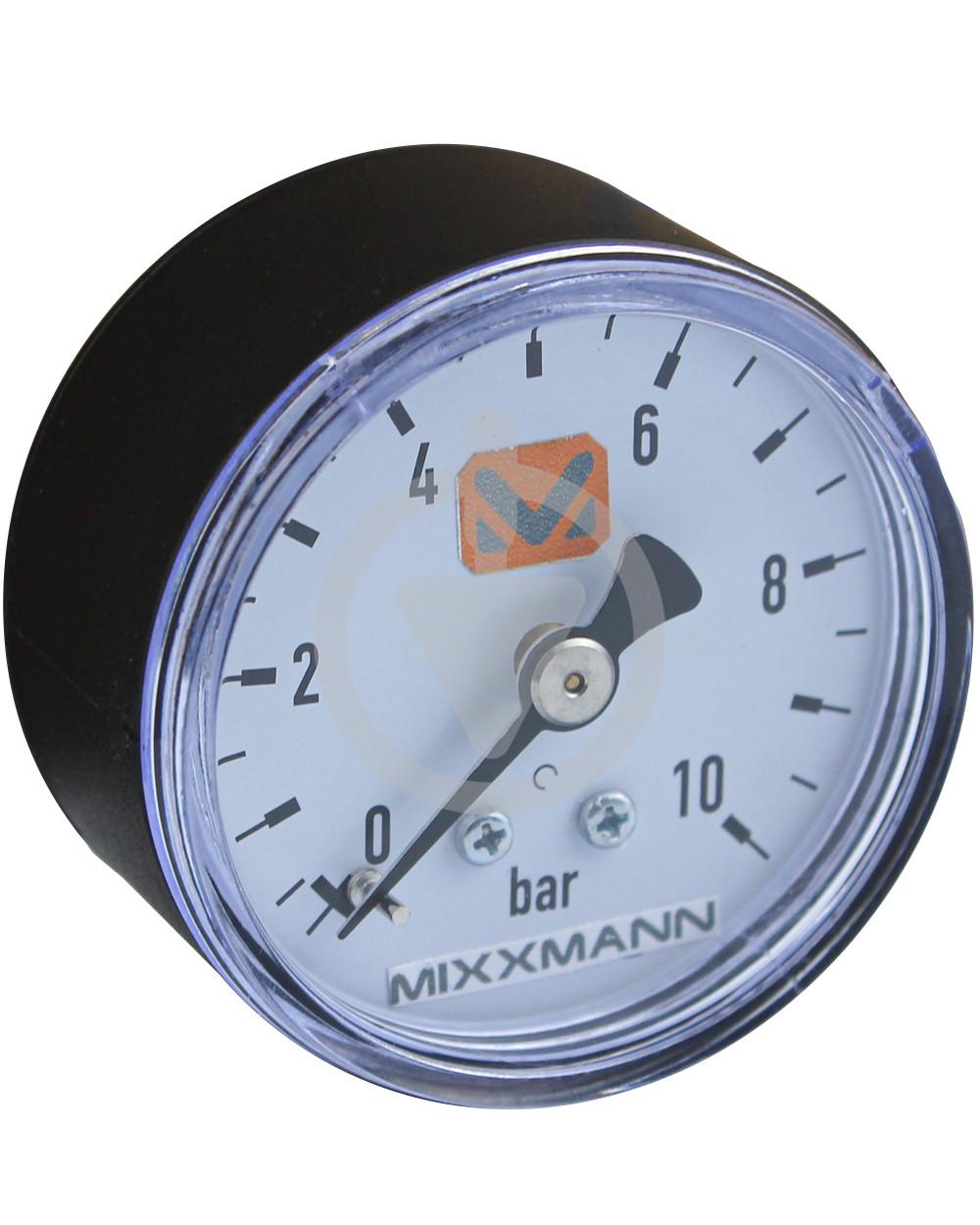 Манометр тиску води 0-10 бар 1/4" MIXXMANN S3/S3+/S5 задня рзьба 50 мм (13476527)